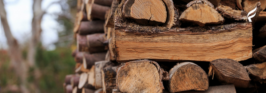 A photo of stacked firewood