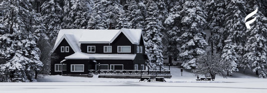 A darkened home during a power outage