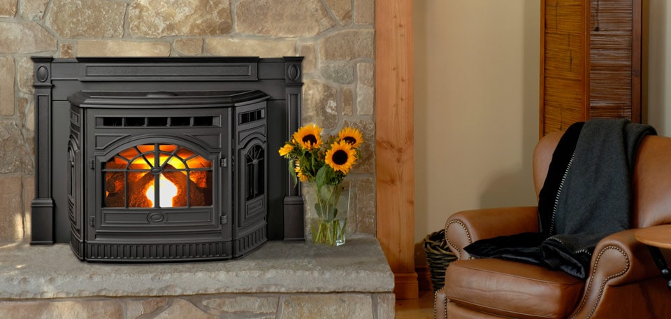 Castile Pellet Fireplace Insert