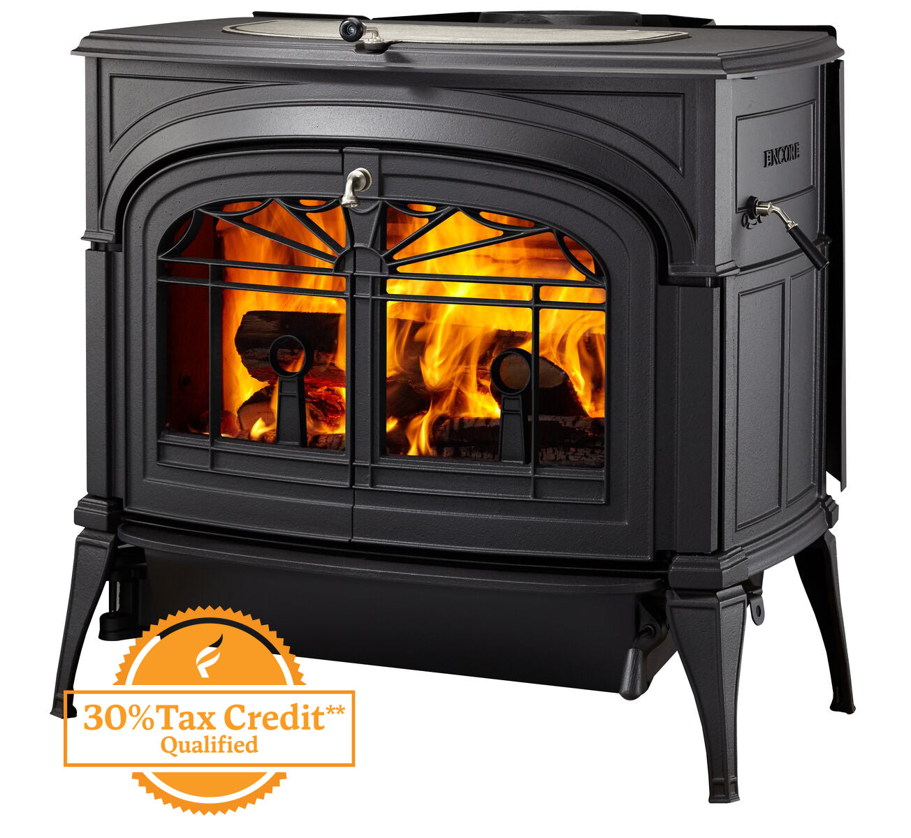 Encore Wood-Burning Stoves by Vermont Castings Forge Flame
