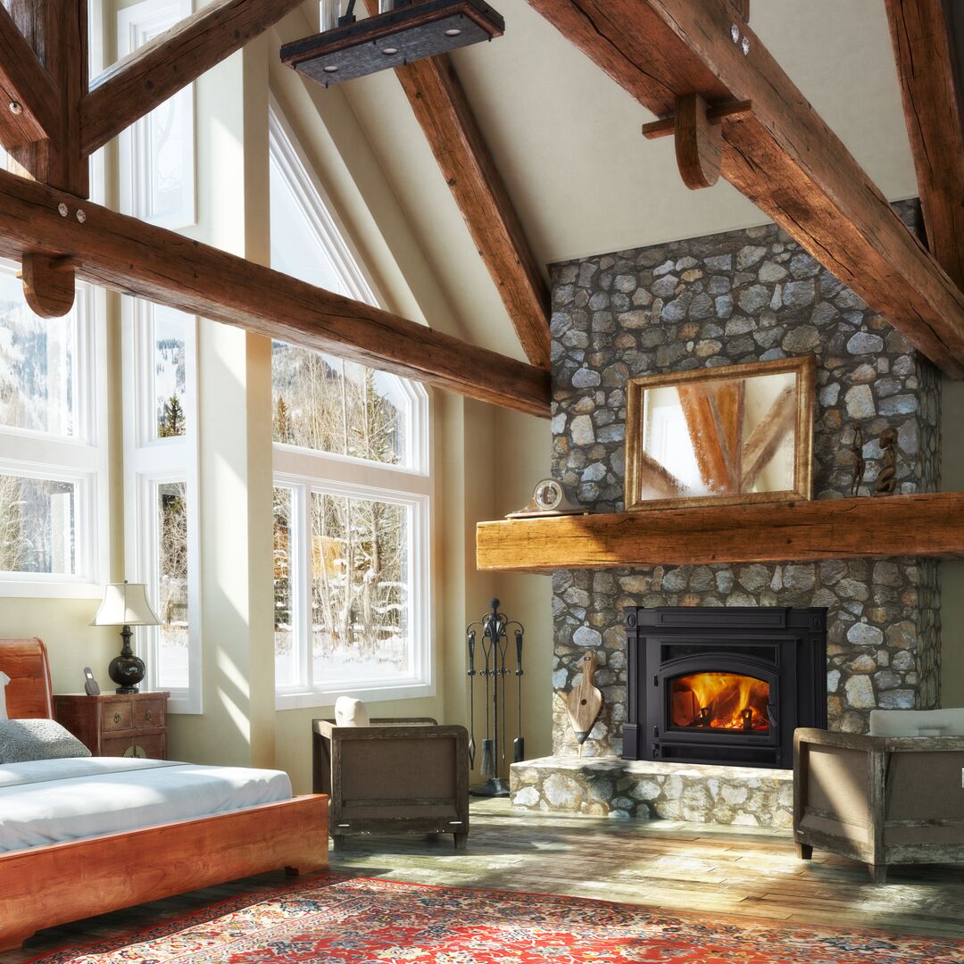 All Wood Fireplace Inserts & Flame