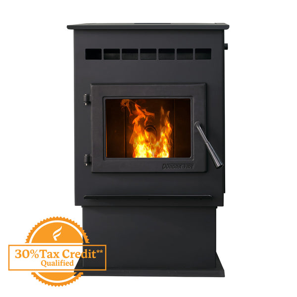 QuadraFire Outfitter I Pellet Stove & Flame