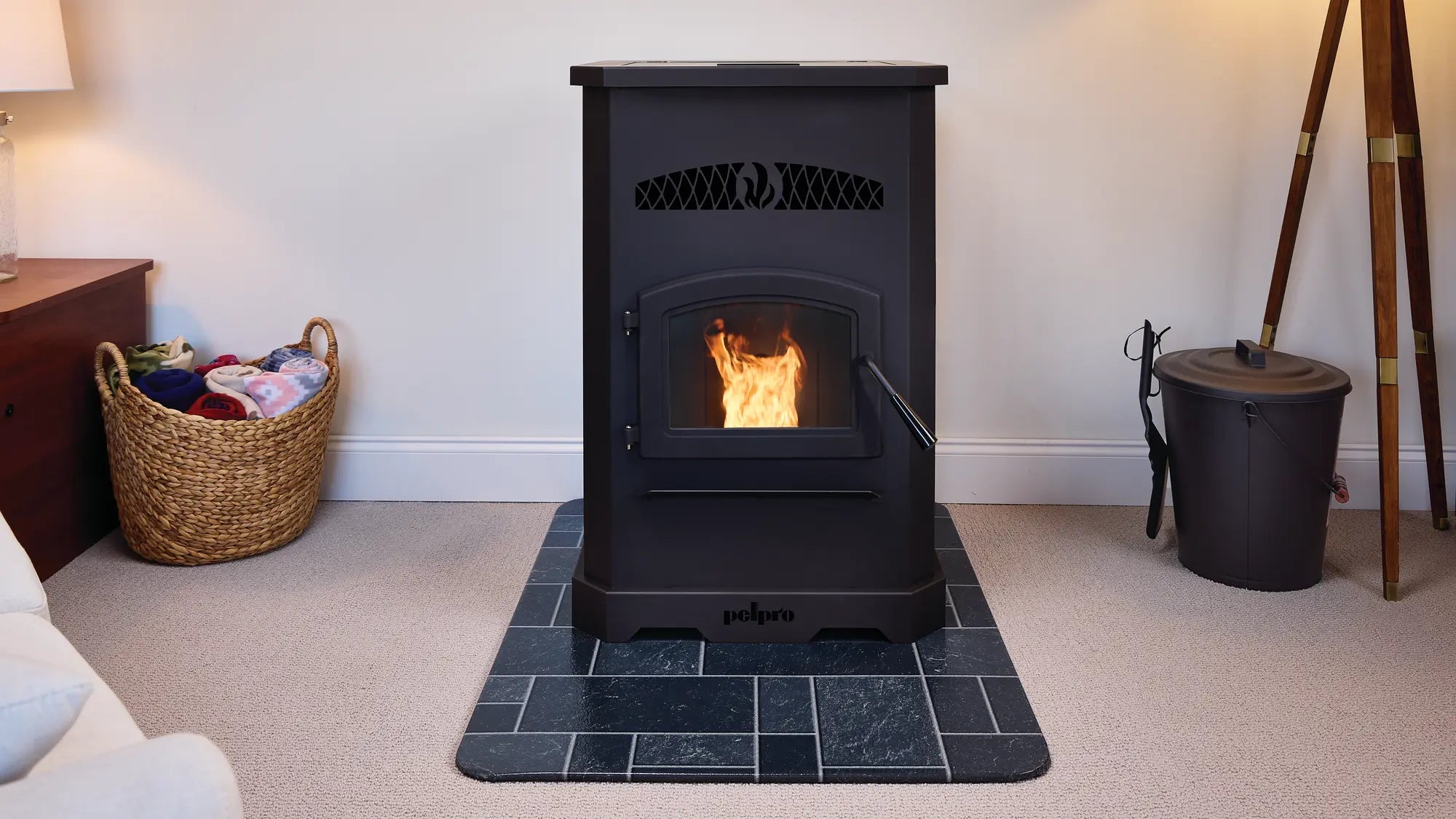 PP130 Pellet Stove By PelPro | Forge & Flame