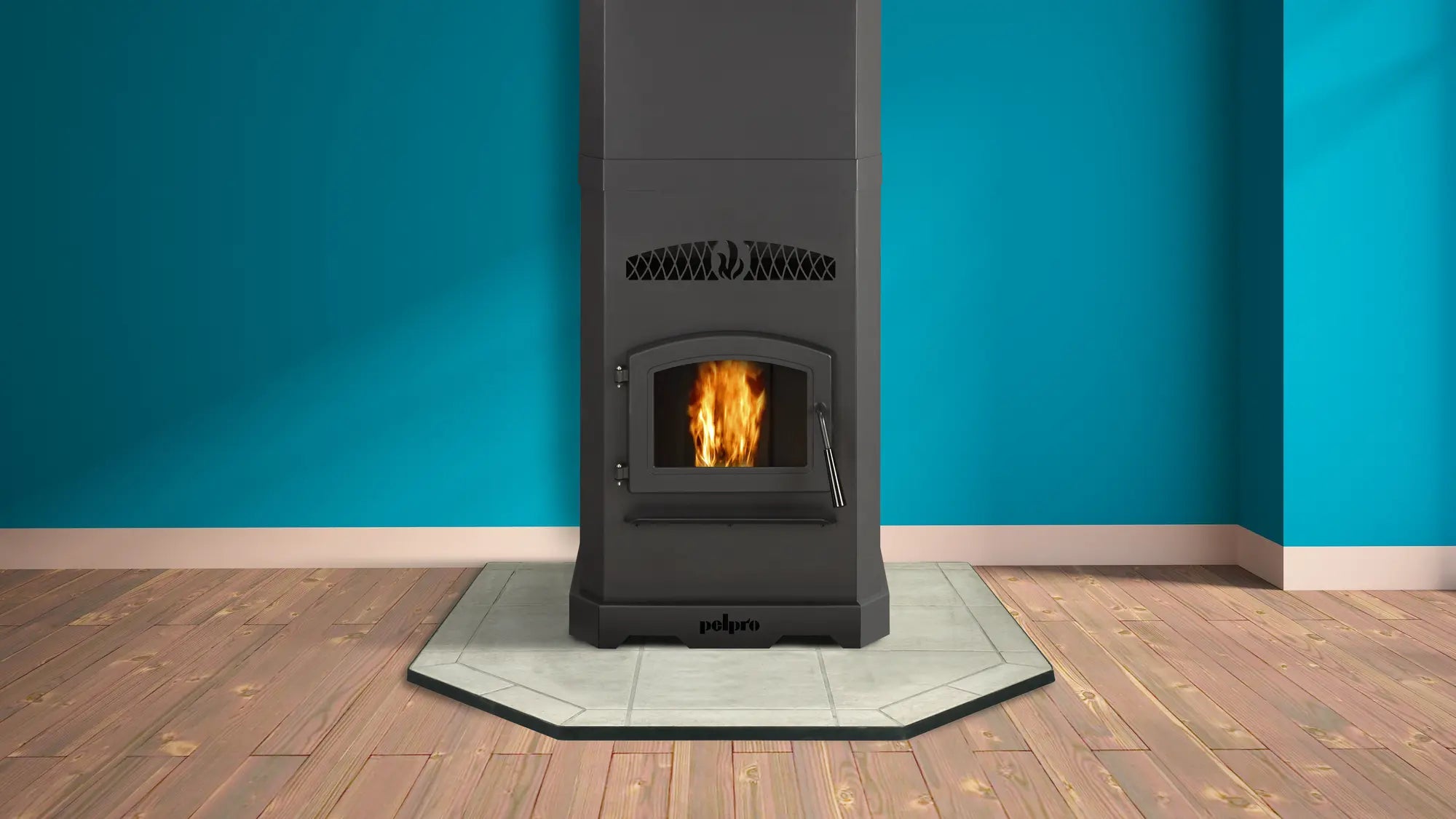 PP130 Pellet Stove By PelPro | Forge & Flame