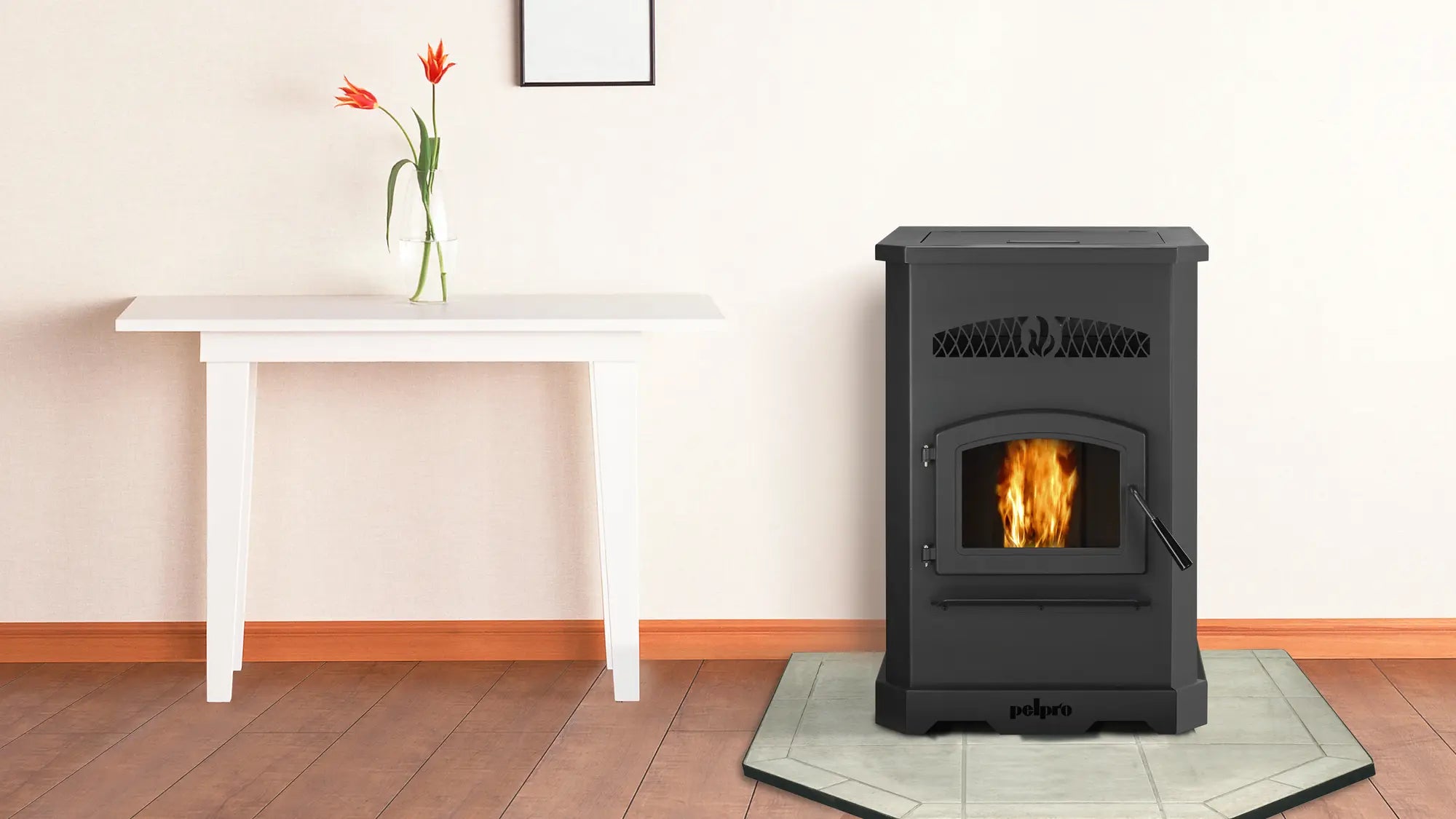 PP130 Pellet Stove By PelPro | Forge & Flame