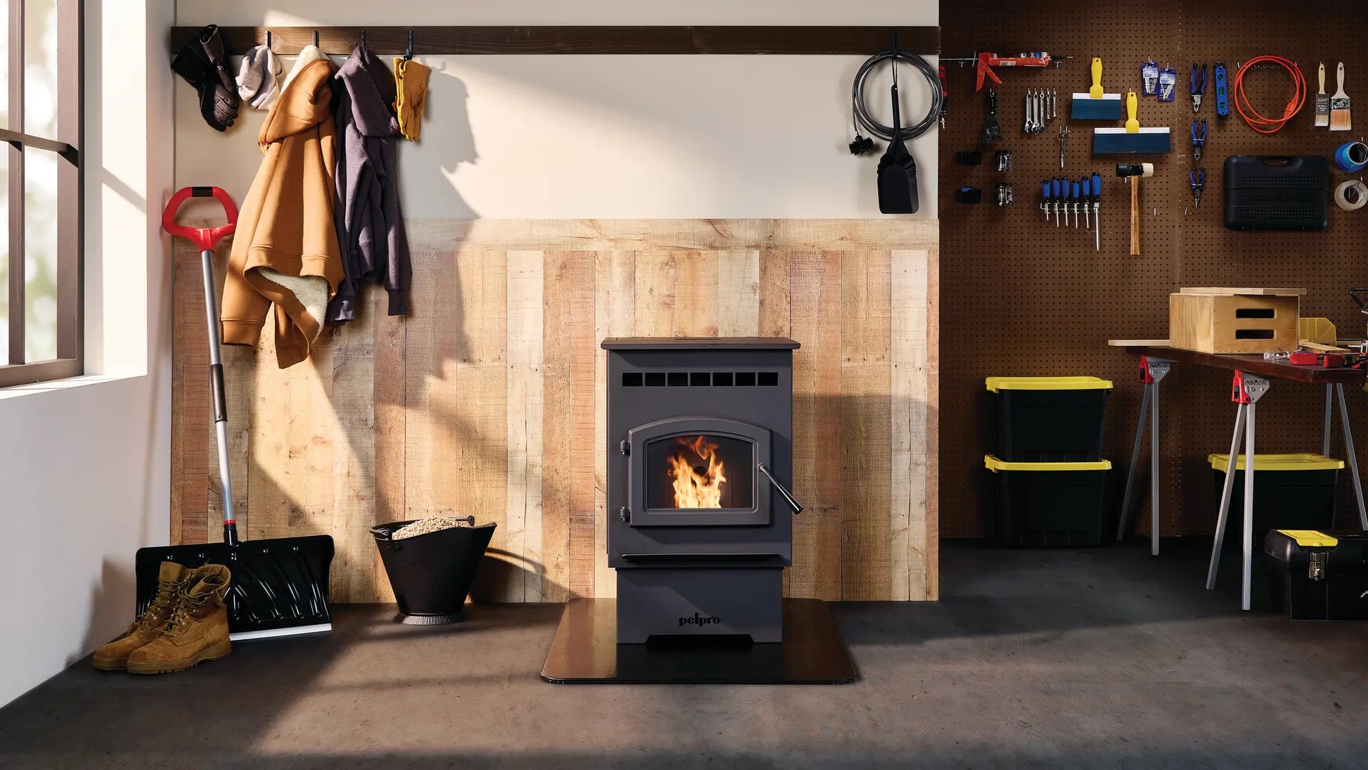 PelPro PP60 Pellet Stove Forge Flame